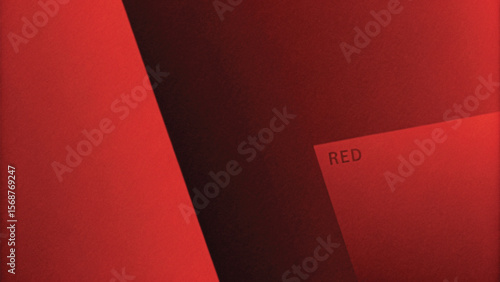 Red metallic and white striped pattern on a curled paper sheet with a blank corner for your business design template
