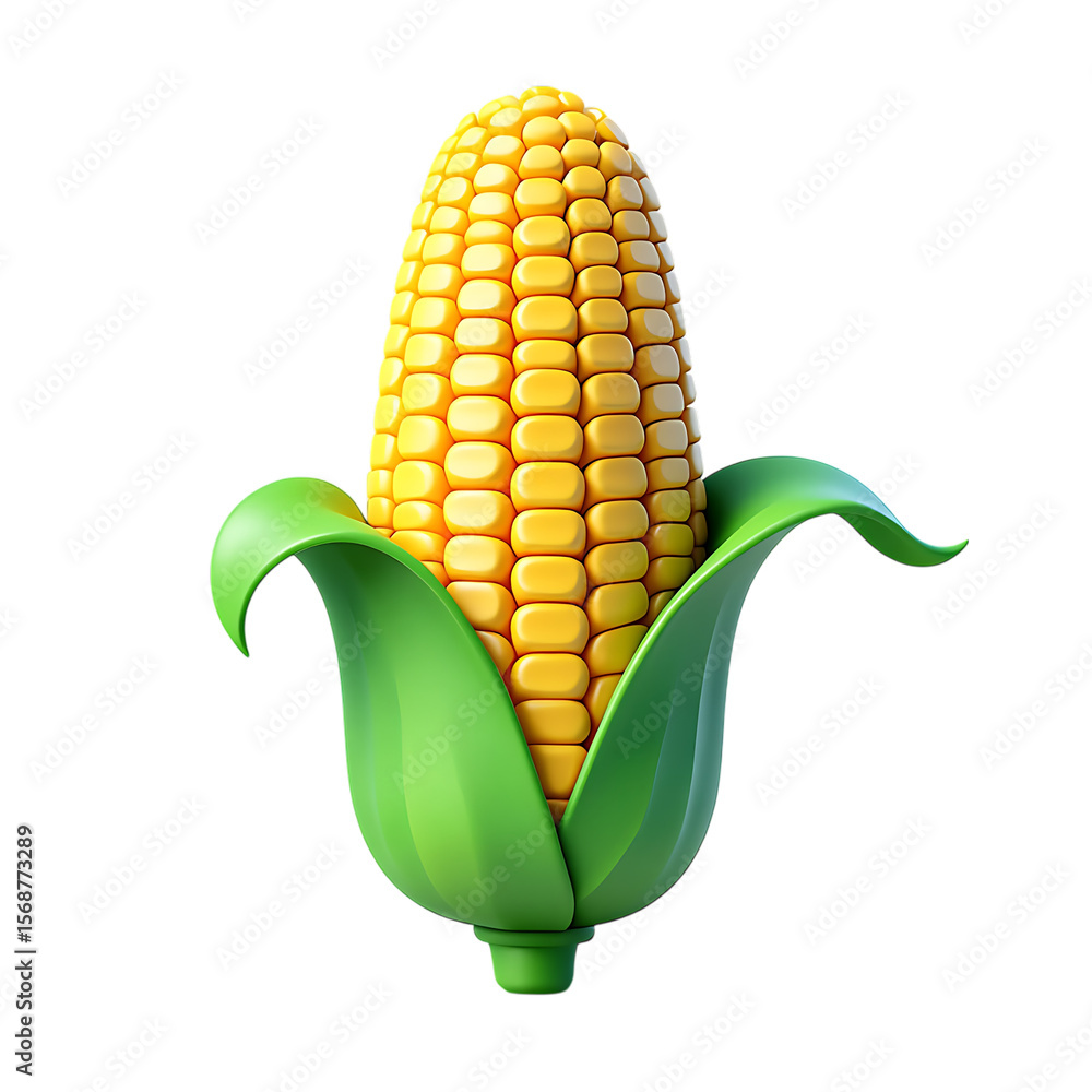 Obraz premium Vibrant Corn on the Cob, a Harvest Treasure, Offering the Essence of Summer, Freshness, and Deliciousness for Culinary Delights 
