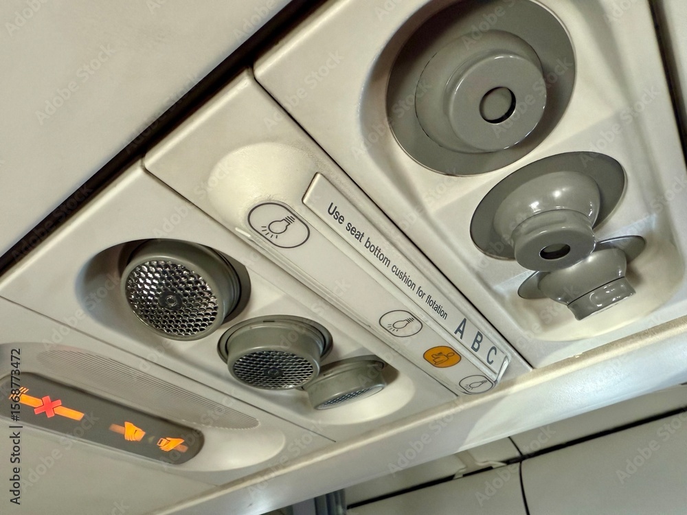 Fototapeta premium Road Warrior Routine – Airplane Overhead Controls