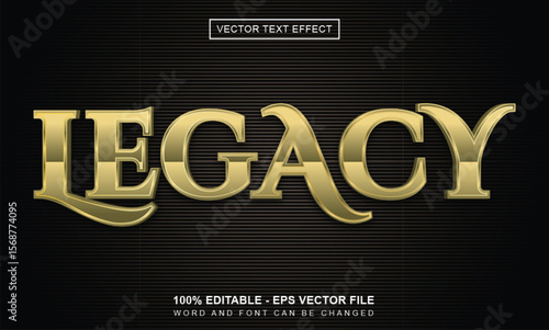 Editable legacy text effect