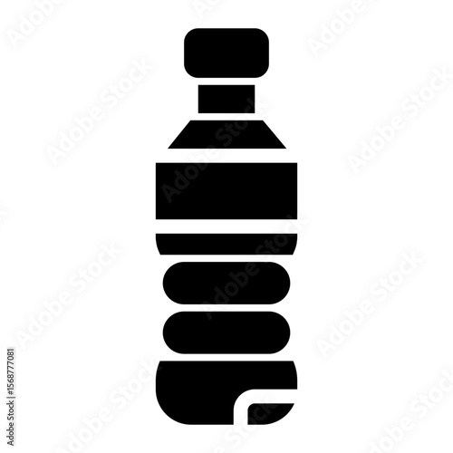 icon bottle with style glyph