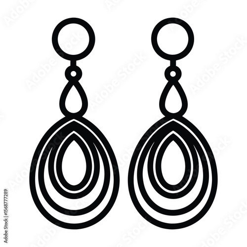 Elegant Layered Drop Earrings for Women Fashion Jewelry