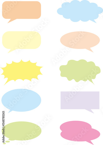 Colorful Speech Bubble Design Pack