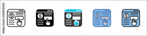 Monetization Icon Pack Multistyle Illustration