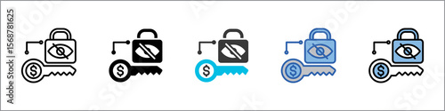Pay Per View Icon Pack Multistyle Illustration