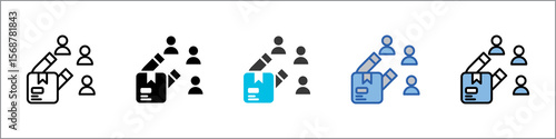 Lead Generation Icon Pack Multistyle Illustration