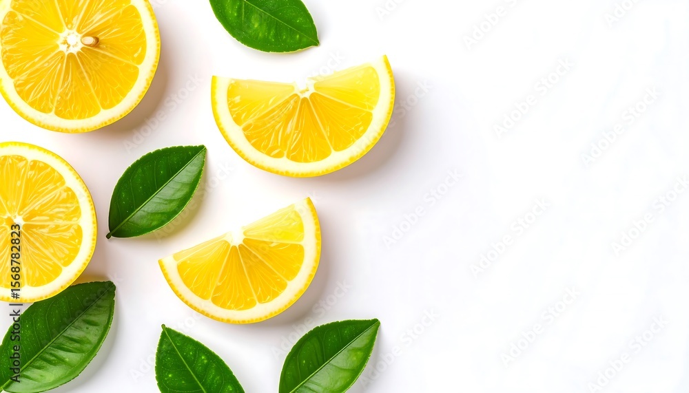 Fototapeta premium Lemon Wedge Isolated