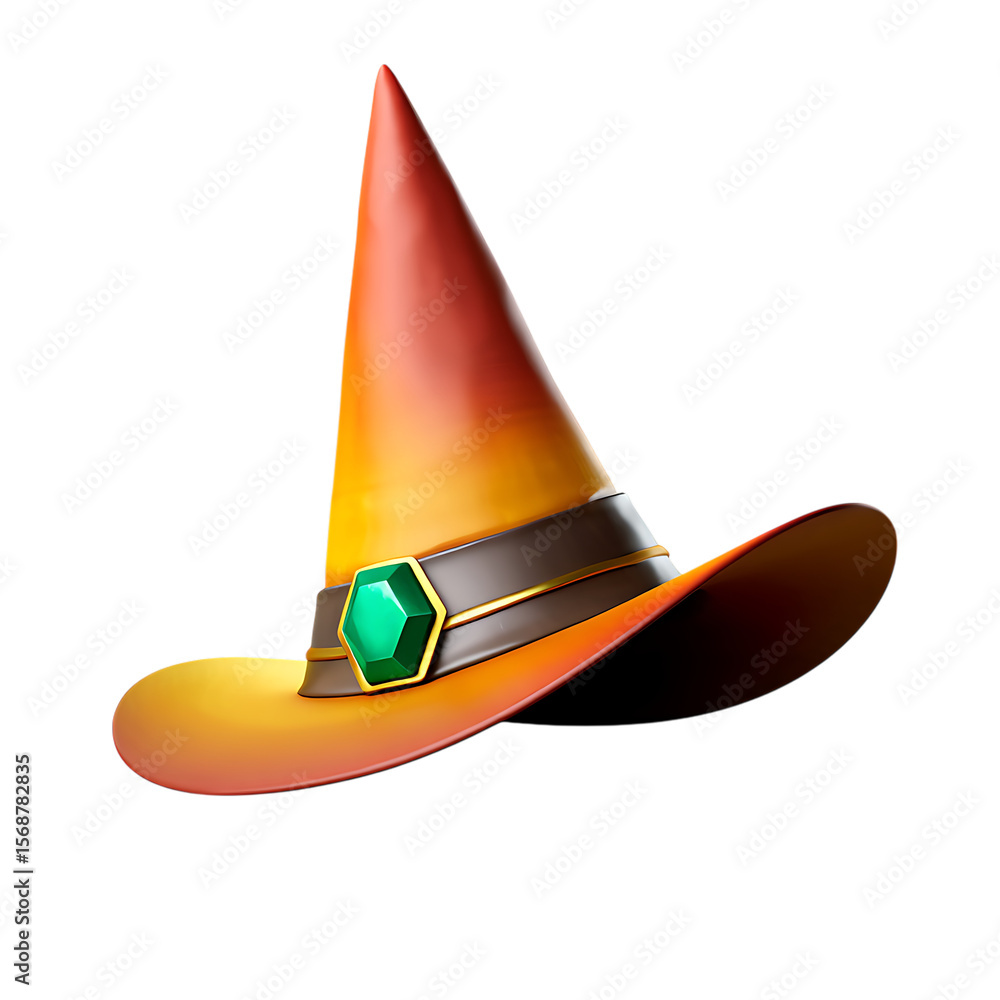 Fototapeta premium Enchanting Witch Hat A Whimsical Celebration of Magic, Mystery, and Colorful Fantasy, d 1 (1163)-Photoroom.png