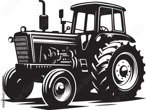 tractor vector illustration, tractor icon, tractor vector on a white