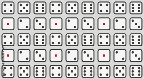 Dices background illustration vector set