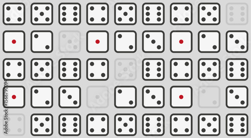 Dices background illustration vector set