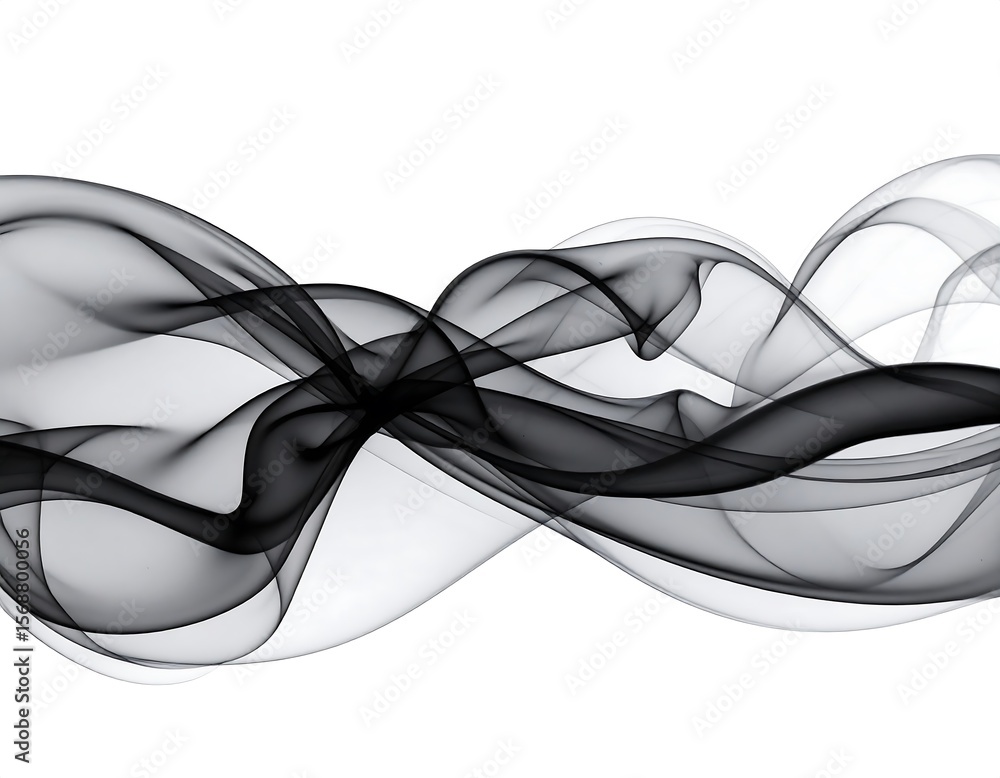 Naklejka premium Abstract flowing shapes