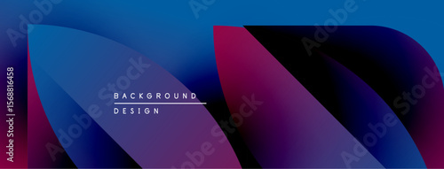Abstract gradient design. Blue, purple hues blend smoothly. Minimalist style, modern aesthetic. Text reads background design. Simple, clean composition.