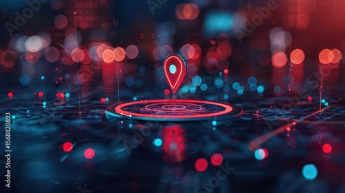 Digital image of a GPS device showing asset tracking in real-time.