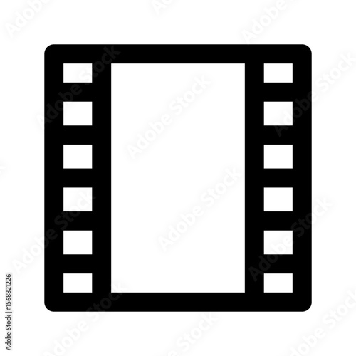 Film Strip icon thick bold line