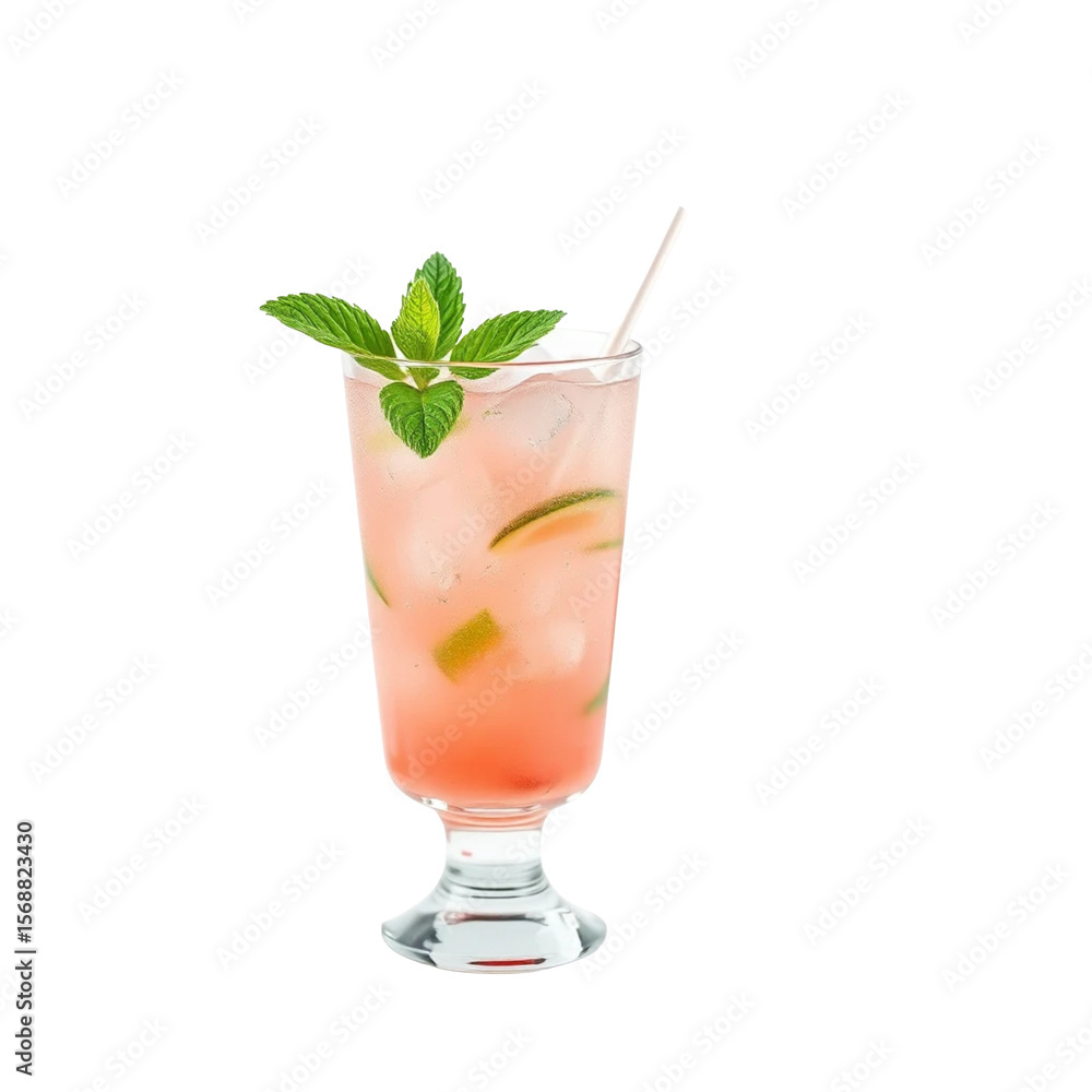 watermelon mint cortisol mocktail drink isolated on transparent png watermelon mint cortisol mocktail drink isolated on transparent png