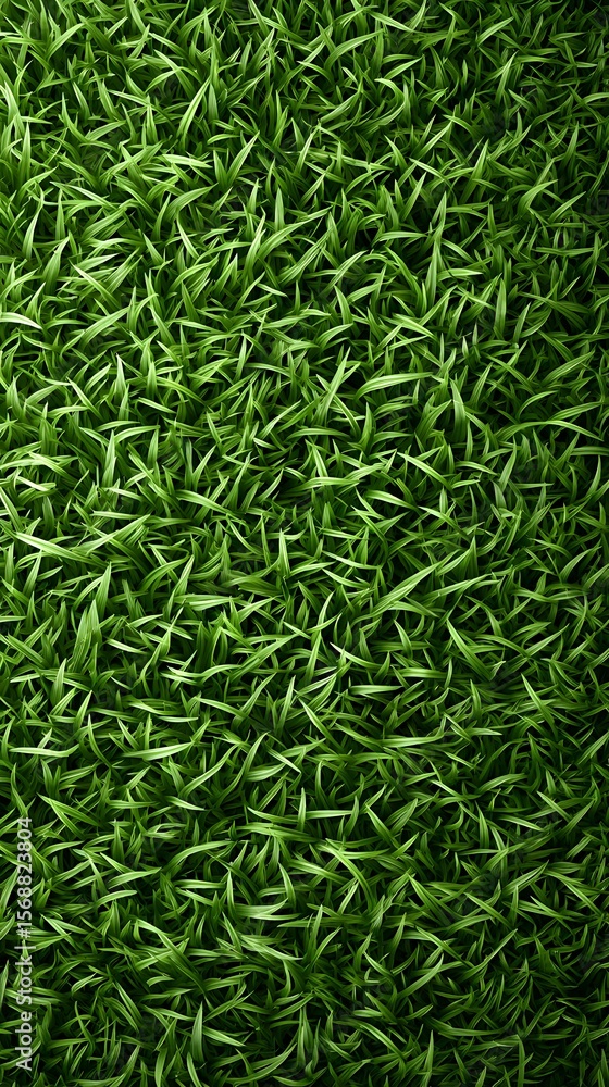 An overhead realistic photo shows a perfectly maintained healthy lawn with vibrant green grass blades forming a dense and lush, natural looking textured surface. An overhead realistic photo shows a perfectly maintained healthy lawn with vibrant green grass blades forming a dense and lush, natural looking textured surface.