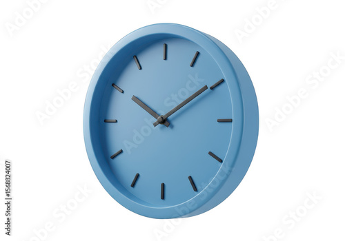Wallpaper Mural A simple blue clock isolated on transparent background Torontodigital.ca