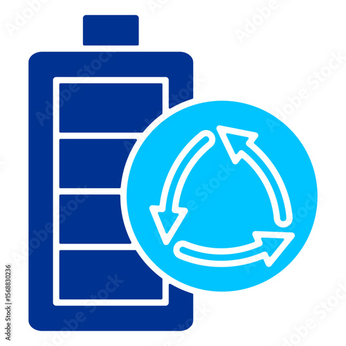 Battery Simple Icon Vector Illustration Concept
