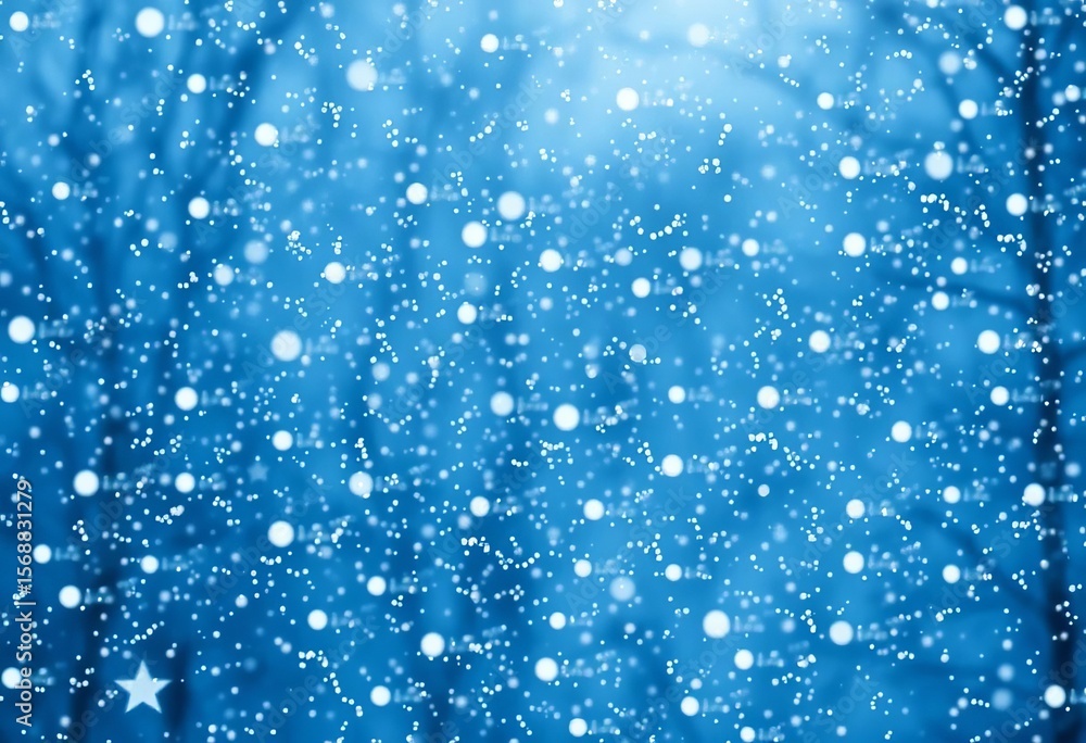 Obraz premium Falling snow on a wintery background, perfect for Christmas cards and festive designs, snowflake, season