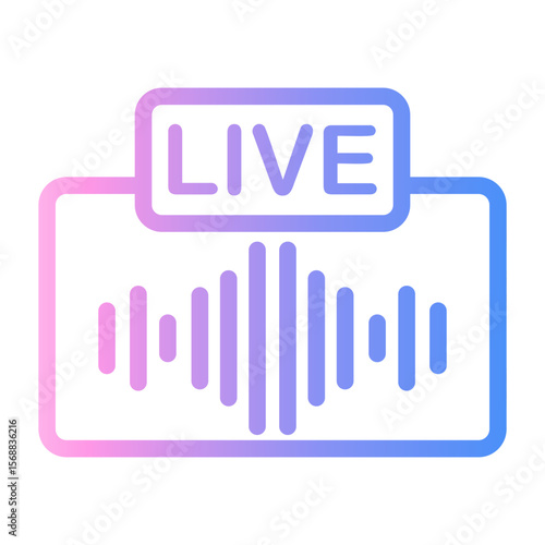 influencer Line Gradient Icon