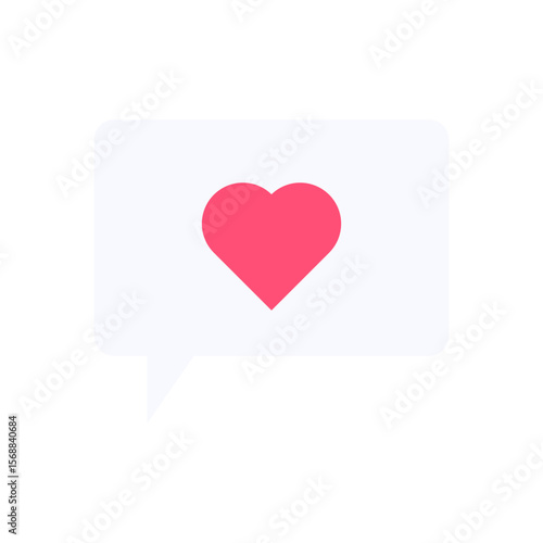 Free Download Heart Icon with Chat Bubble - GFXLoad