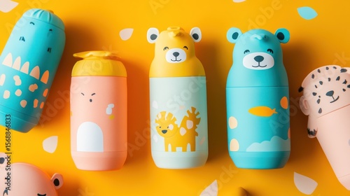 Childrens water bottles playful design