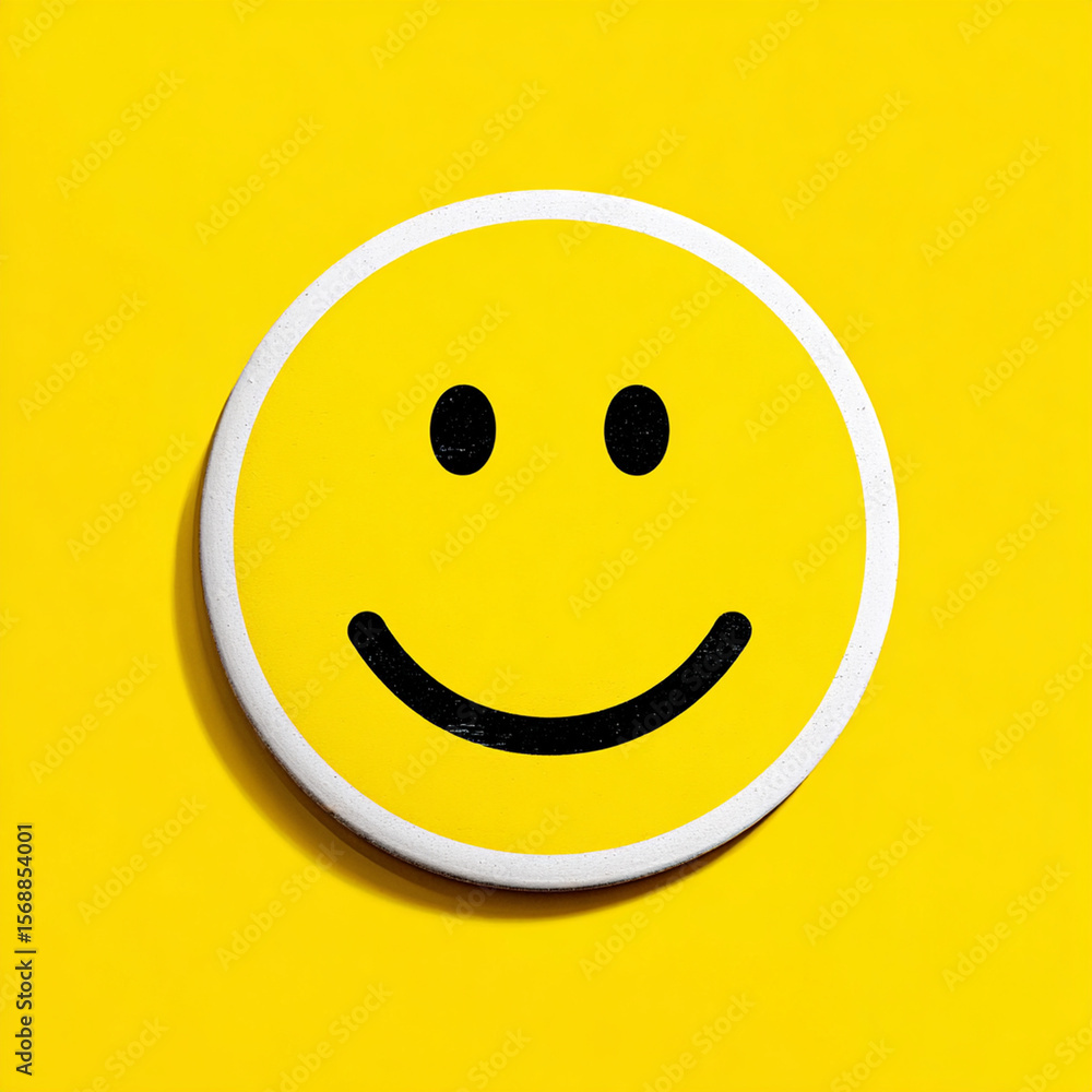 Fototapeta premium happy smiley face. Generative AI