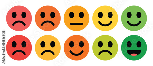 Gradient Emoji Rating Scale