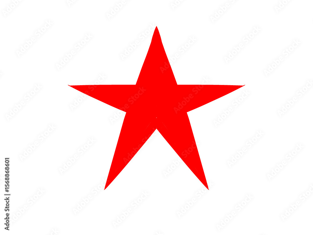 red star on white background red star on white background