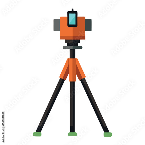 A folded camera tripod, a symbol of photography, a tool, and a hobby.