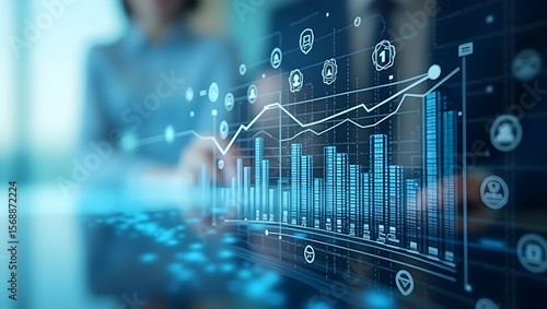 Investigate strategic workforce planning frameworks emphasizing talent analytics skill development and proactive human capital management for sustainable organizational success in  Photo Stock  Concep