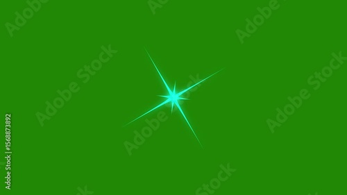 Twinkle Sparkling stars Shine animation on black screen. Vector, doodles style stars blinking effects with Alpha Channel. Glowing stars sparkle on transparent background.