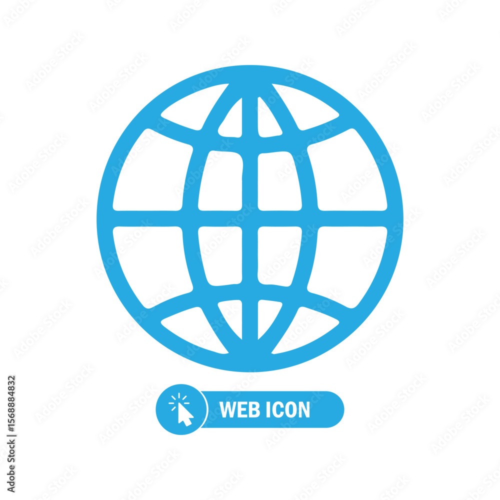 Website. Icon. Worldwide Web Globe Icon Template. vector illustration eps 10 Website. Icon. Worldwide Web Globe Icon Template. vector illustration eps 10