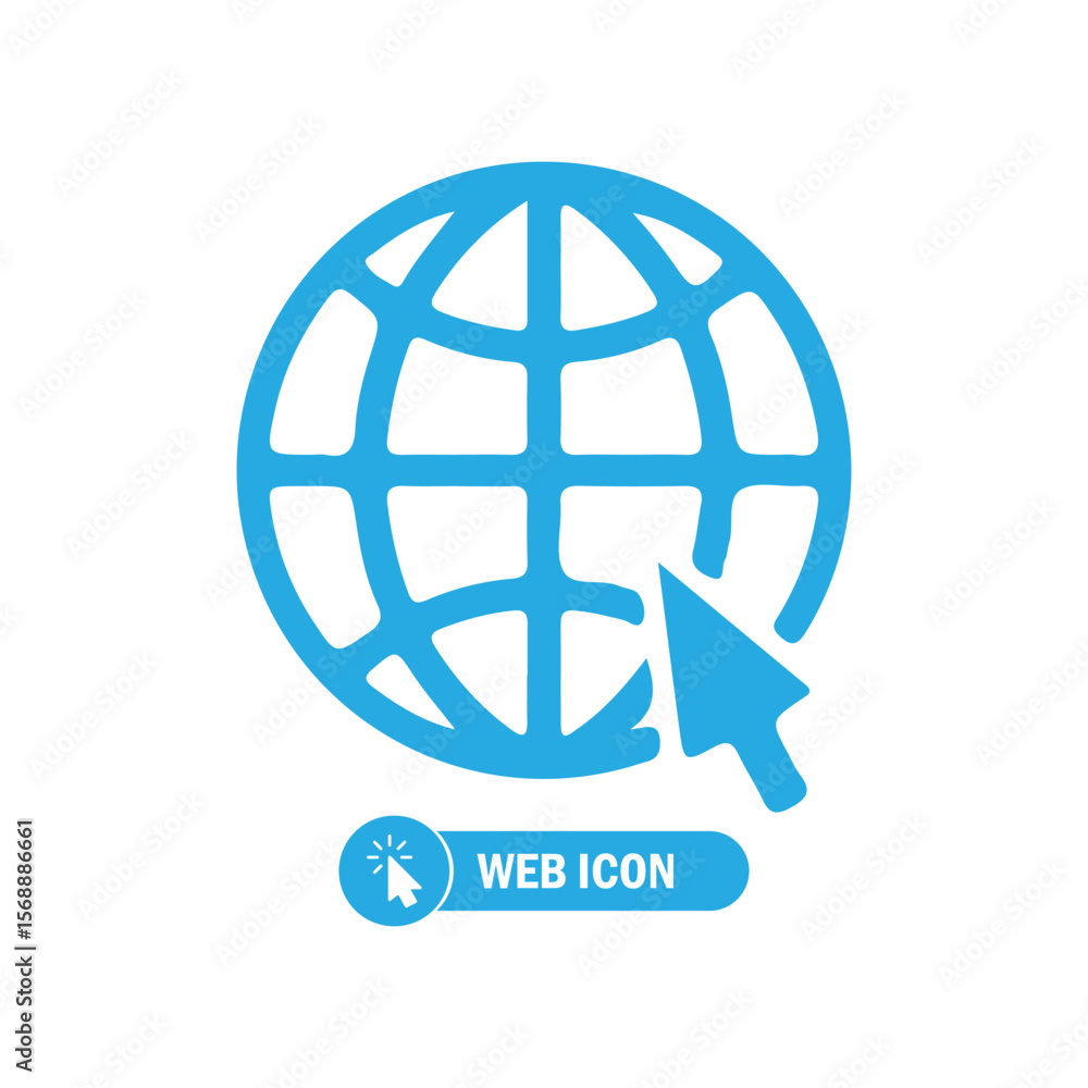 Website icon. Black Go to web sign, Internet icon or logo. vector illustration Website icon. Black Go to web sign, Internet icon or logo. vector illustration