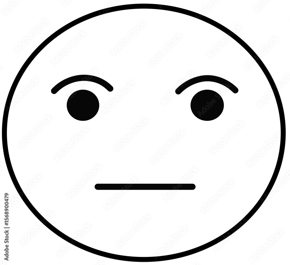 Fototapeta premium poker face vector icon on white background