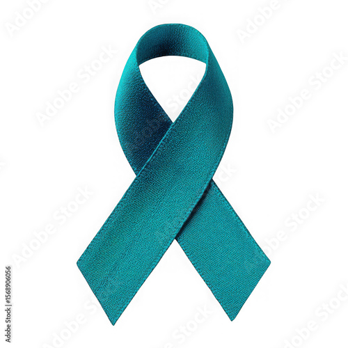 Wallpaper Mural Teal awareness ribbon symbolizing support for sexual assault survivors isolated on transparent background Torontodigital.ca