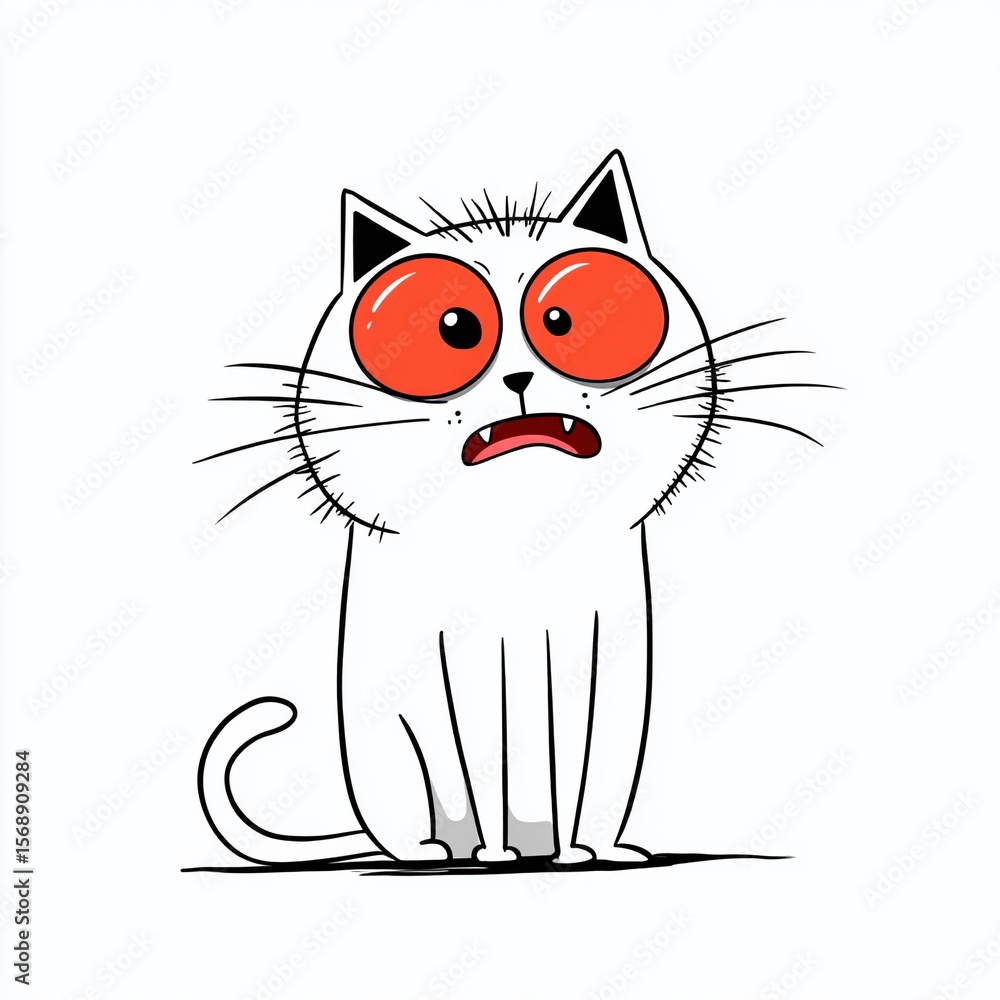 Obraz premium Unleash Your Inner Artist with This Powerful Visual Prompt Generator Creating Ferocious Angry Cat Images with Precision