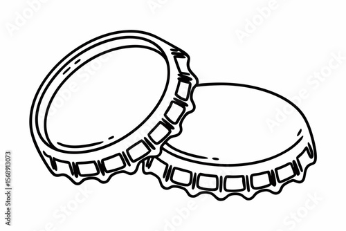 bottle cap vector illustration