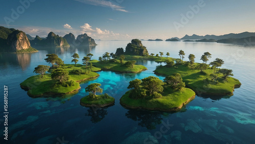 Abstract Dreamscape Meditation Background Design