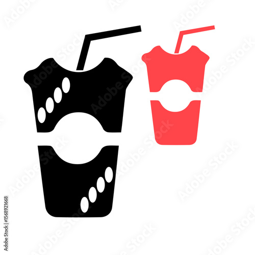 vector illustration of a bottle of wine in a basket
