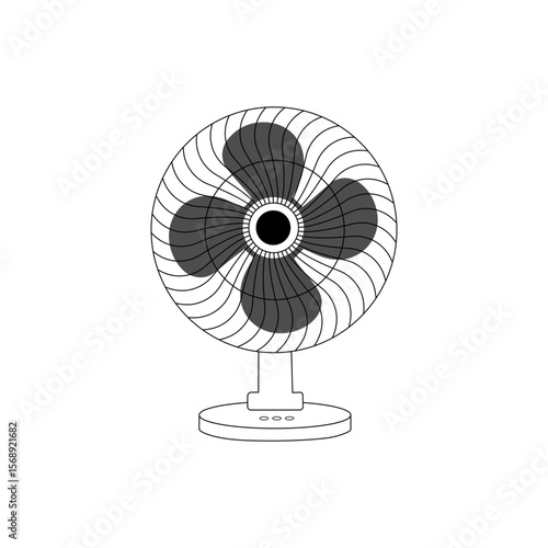 Electric fan outline 