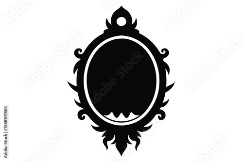 cursed mirror vector icon