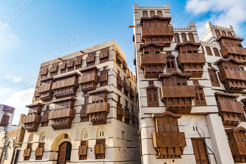 Historic Jeddah in Jeddah, Saudi Arabia. It is known as Al-Balad.