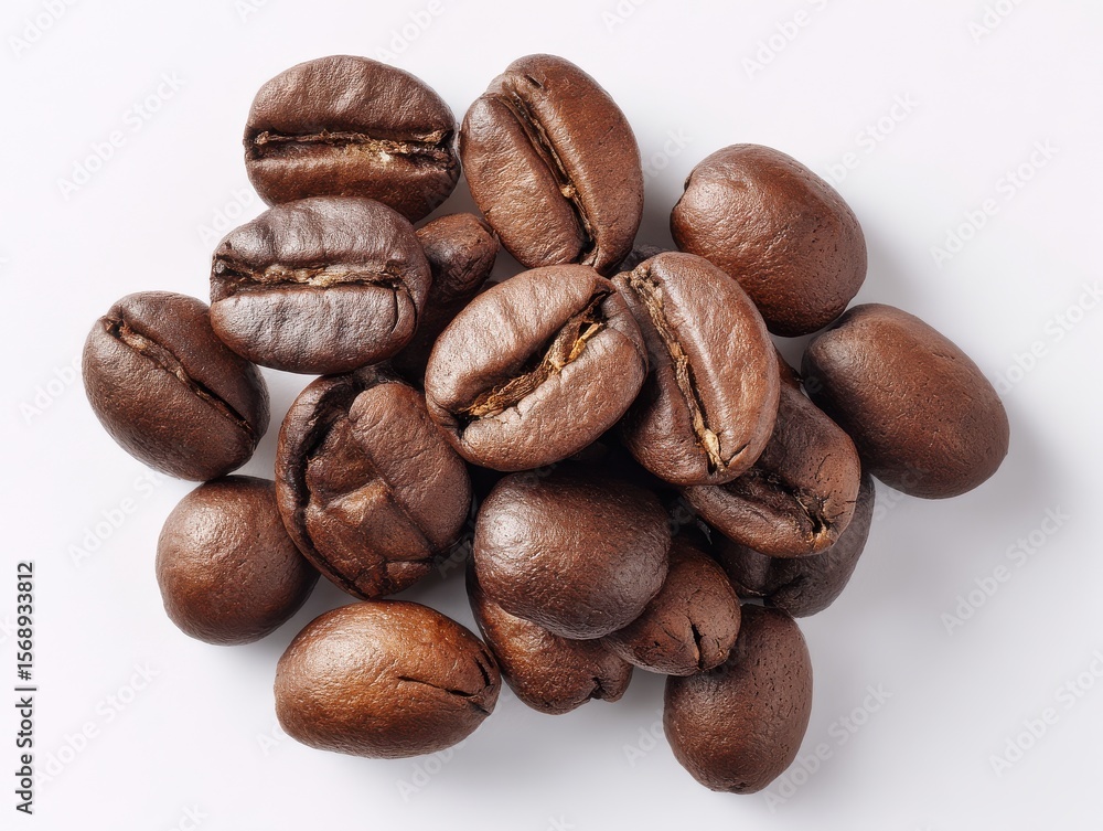 Roasted Coffee Beans Close Up Roasted Coffee Beans Close Up