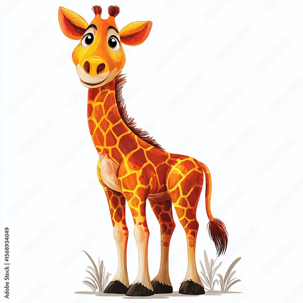 Obraz premium A Captivating Giraffe Visualized Explore Stunning Visual Prompts for Artistic Creations