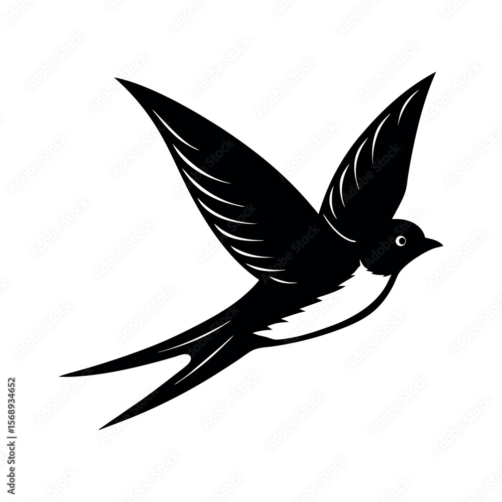 Fototapeta premium violet green swallow