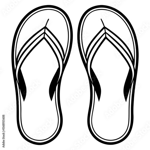 flip flops vector