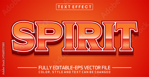 Spirit font Text effect editable
