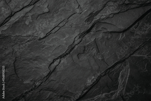 Aged, rough dark grunge texture wall with a vintage black and white distressed pattern